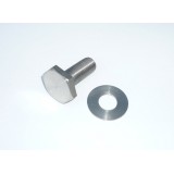 PŘEDNÍ TLUMIČ - ŠROUB HORNÍ S PODLOŽKOU (ZÁTKA) - NEREZ